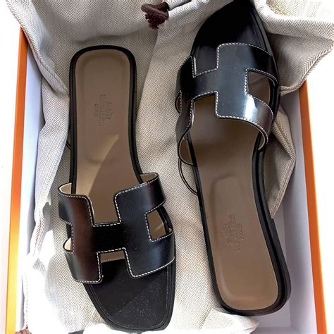 hermes oran sandals box|Hermes oran sandals celebrities.